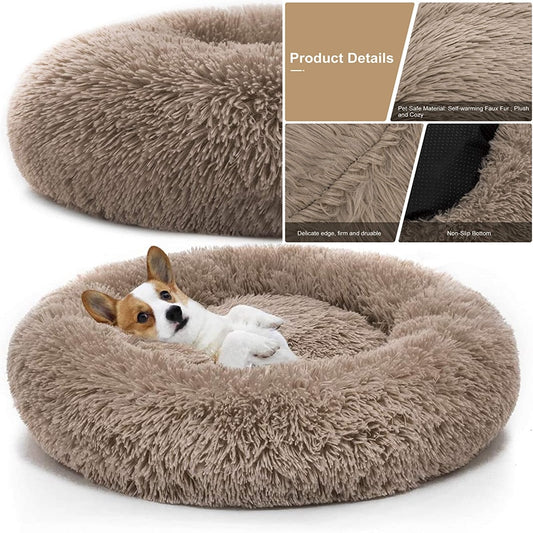 Extra Soft Dog Bed Donut Cuddler